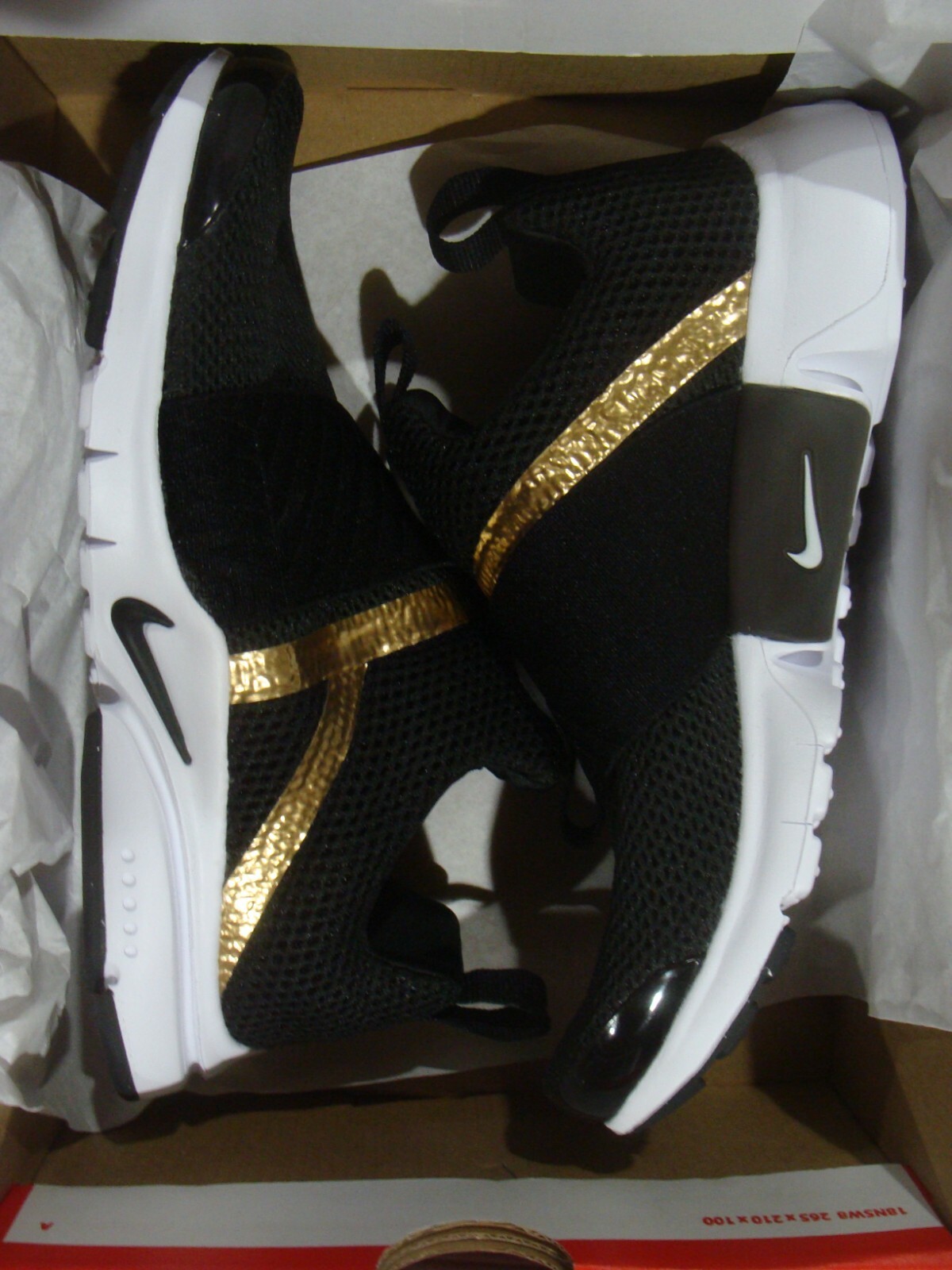 nike presto extreme black and gold