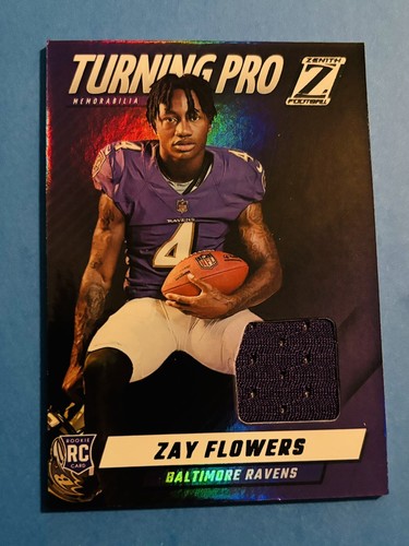 2023 Panini Zenith - Zay Flowers - Turning Pro Patch #TPM