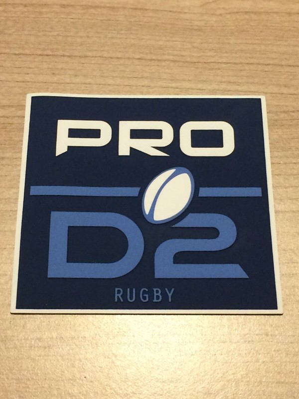 Patch Badge Officiel Pro D2 Maillot Rugby Saison 2020-2025 Vendeur Pro