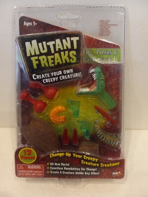 MGA - MUTANT FREAKS - 12 PIECES  - CREATE YOUR OWN CREEPY CREATURE - NEW!