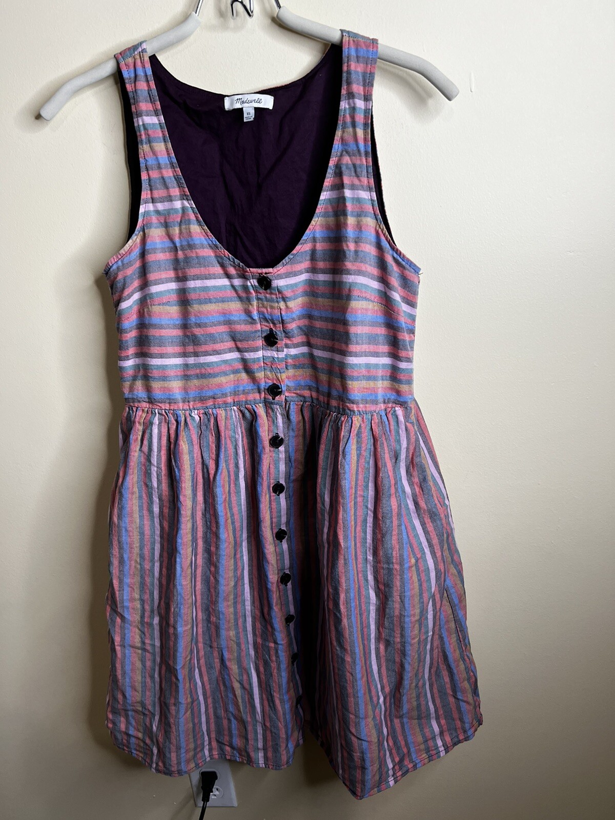 Платье Madewell Rainbow Stripe 