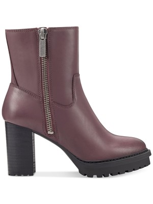 

LUCKY BRAND Женские бордовые 1-дюймовые кожаные ботильоны на платформе Bajax с круглым носком, размер 8 м, Burgundy, LK-BAJAX