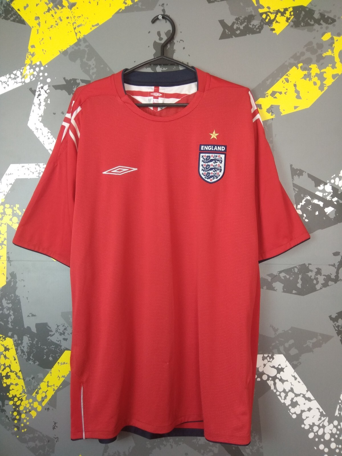 限定お値下げ　未使用　UMBRO 03-05 サッカー イングランド代表 シャツ umbro イングランド代表 03/05 ホーム半袖ユニフォーム