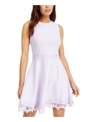 

B DARLIN Женское светло-фиолетовое платье без рукавов + расклешенное платье для юниоров 15\16, Light purple