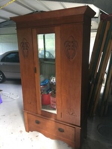 Antique Silky Oak Wardrobe Antiques Gumtree Australia