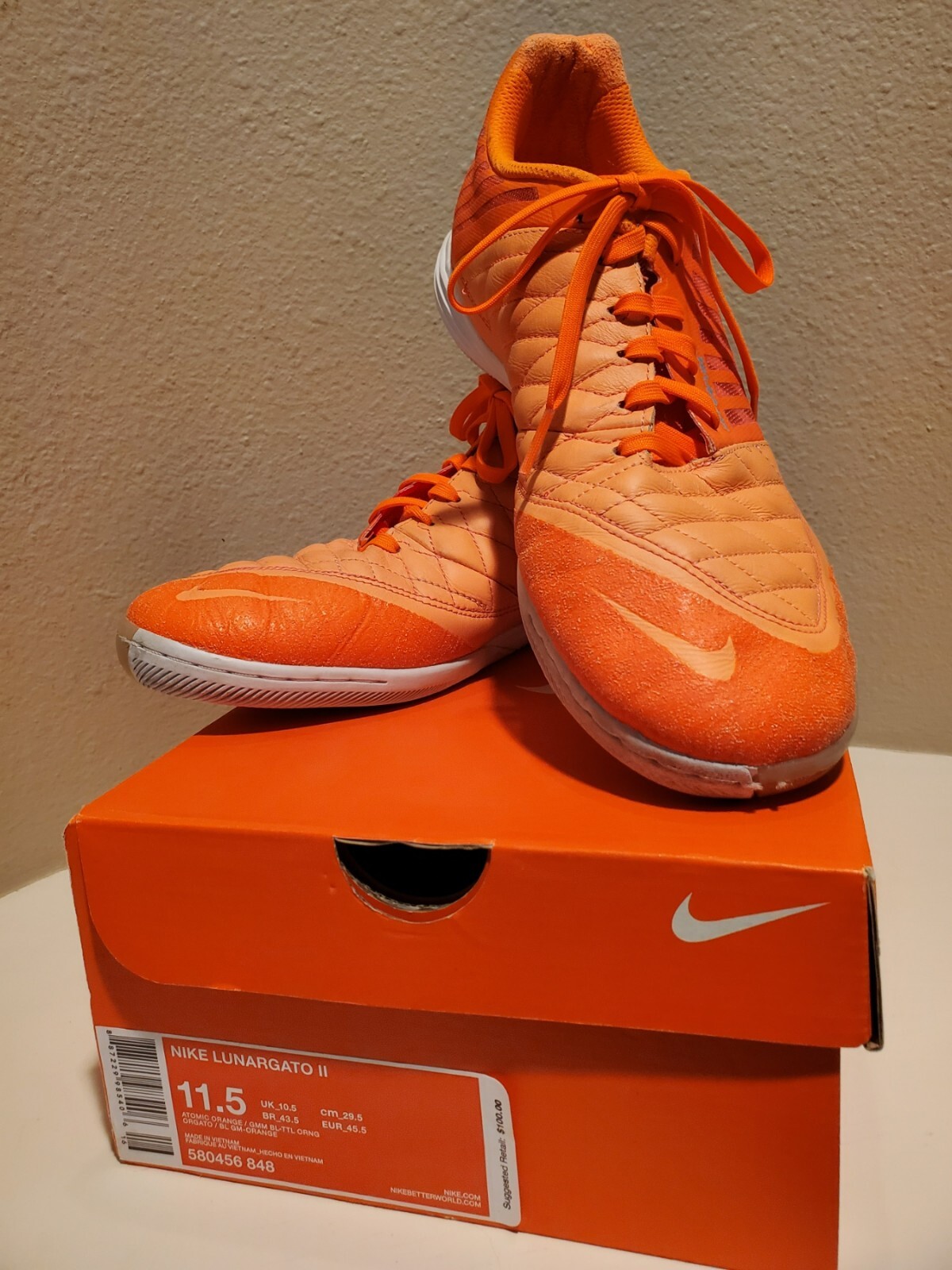 Nike Lunargato Lunar Gato II Turf Indoor Soccer Futsal Shoe