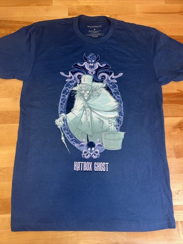 M) Disney Haunted Mansion HAT BOX GHOST Wonder Ground Shirt