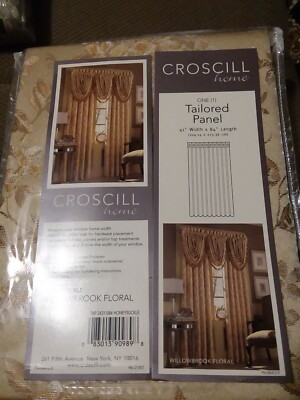 Croscill WILLOWBROOK FLORAL (Honey Suckle Yellow) Panels  New 5 available 