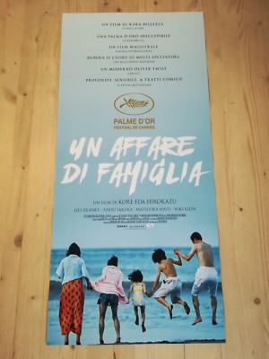 SHOPLIFTERS Original Movie Poster 12x27 Italian Kore'eda Hirokazu MANBIKI KAZOKU