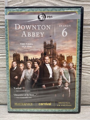 Masterpiece: Downton Abbey Season 6 (DVD, 2016)  BUY 2 GET 1 FREE! 
