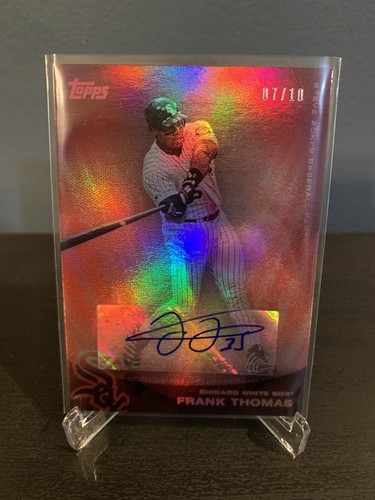 2022 Topps Steve Aoki Party Frank Thomas Pink Glitter Blast Auto