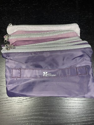 Erin Condren Purple/Pink Accordion Zippered Pouch Planner Supplies