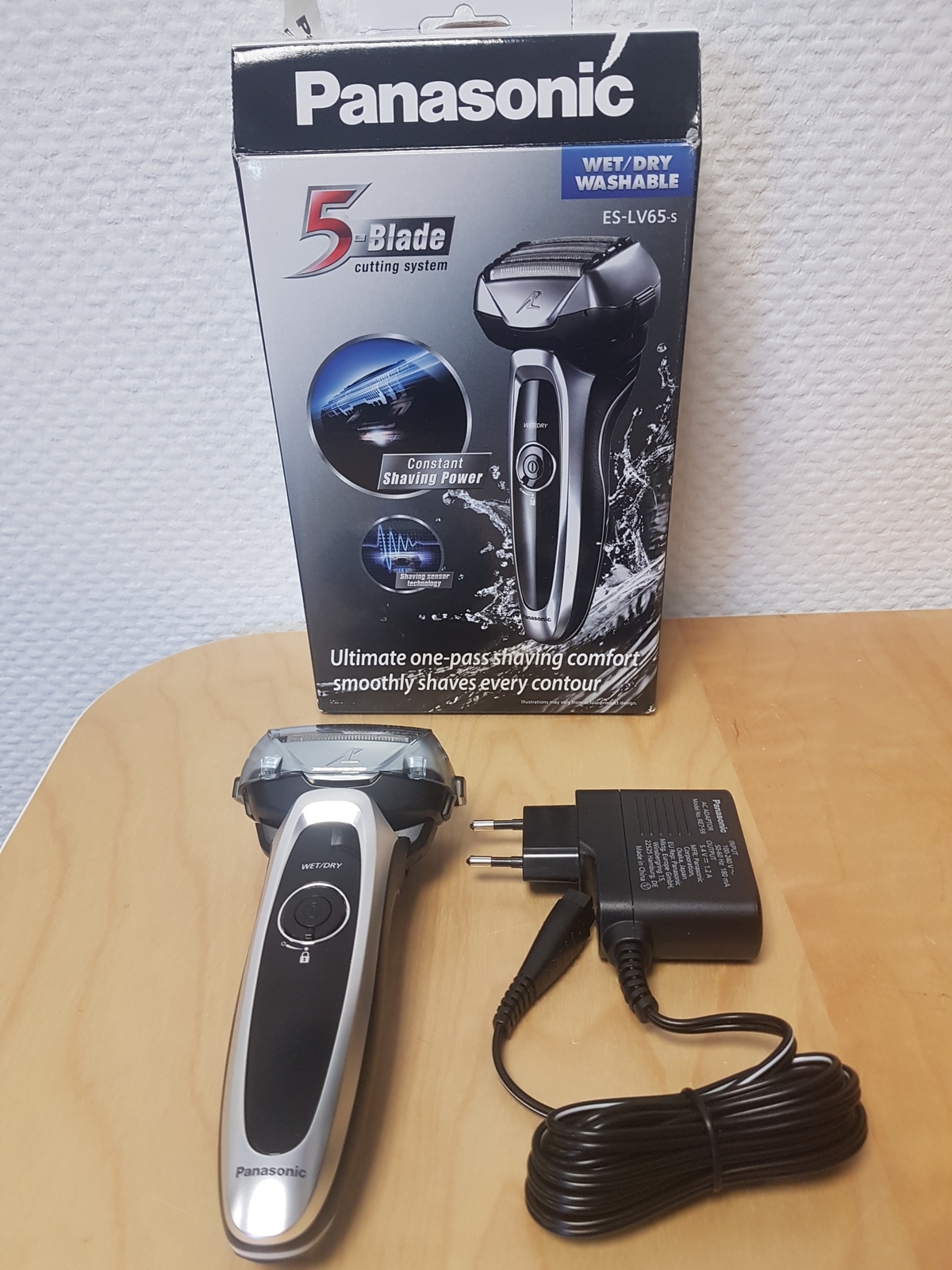 Elektro Herren Bart Rasierer Panasonic ES-LV65 Shaver Nass/Trocken gebraucht TOP