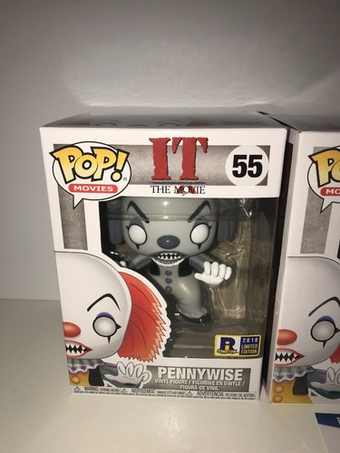 Pennywise 3-Pack Bundle Funko POP! #55 With Tim Curry Signed POP! W/ Beckett COA