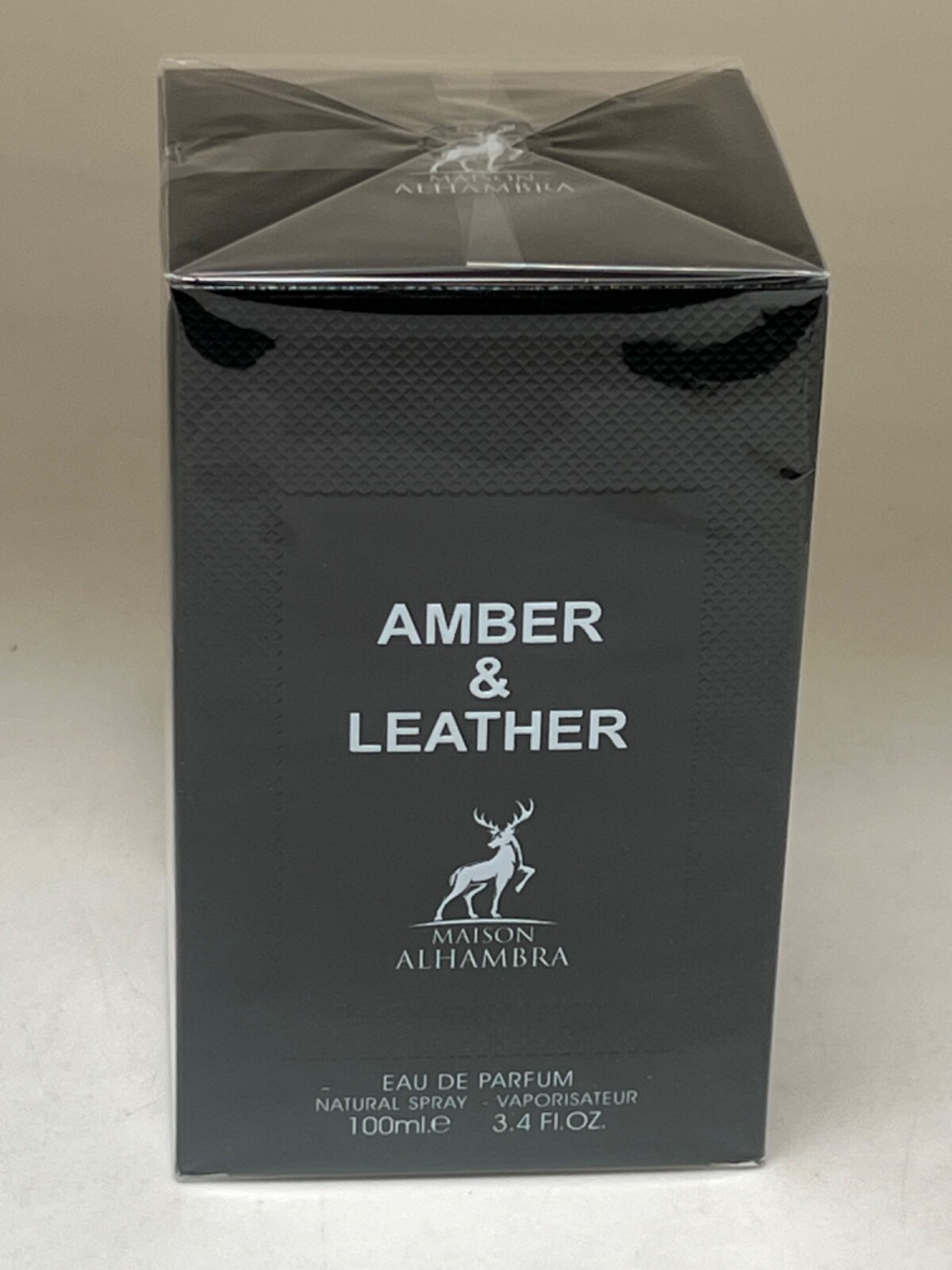 Amber & Leather Maison Alhambra Eau De Parfum Spray 3.4 oz 100ml New Sealed USA