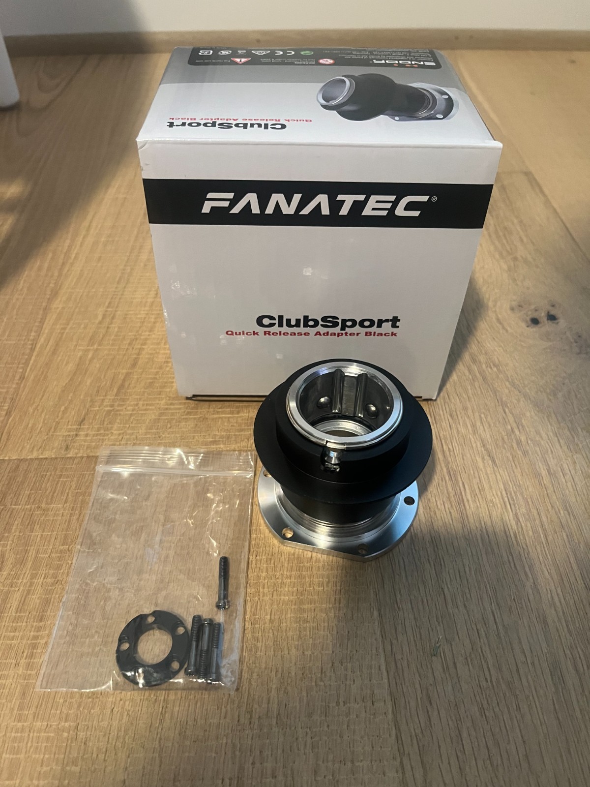 Quick Release Fanatec ClubSport Adapter QR1 Black | Clubsport 