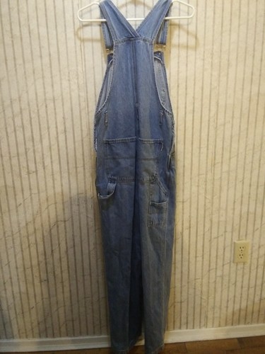 London London Bib Overalls Regular 100% Denim Cotton Size Medium  30 x 29