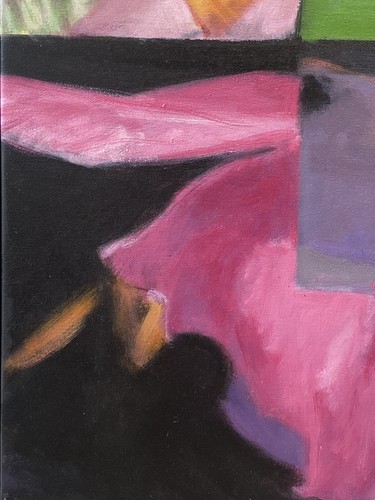 🔥 Fine Modern Contemporary Surrealist Abstract Portrait Oil Painting, LARINDE