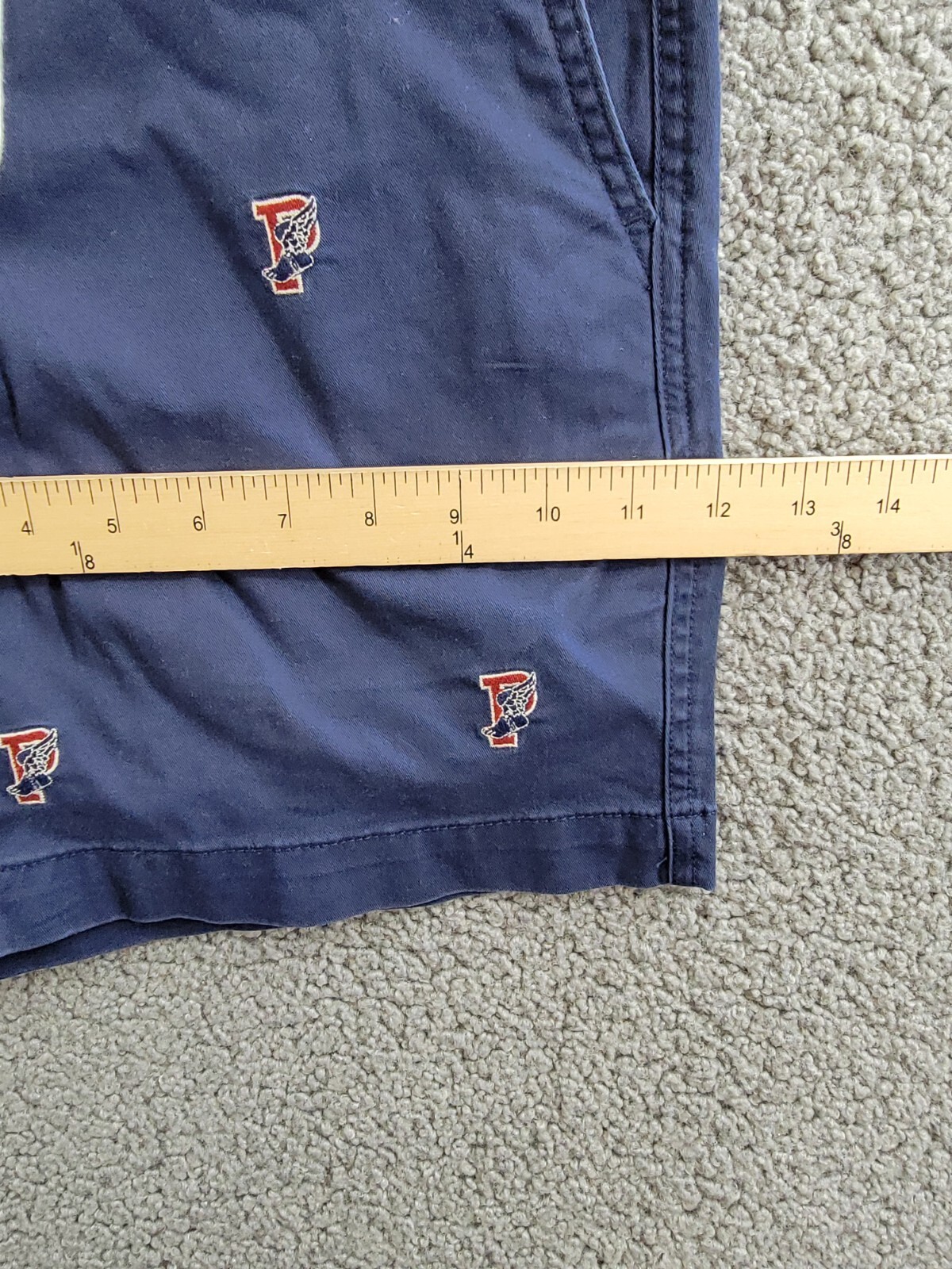 Polo Ralph Lauren 6-Inch Polo Prepster P-Wing Shorts Men's S Navy Button Closure - Picture 10 of 18