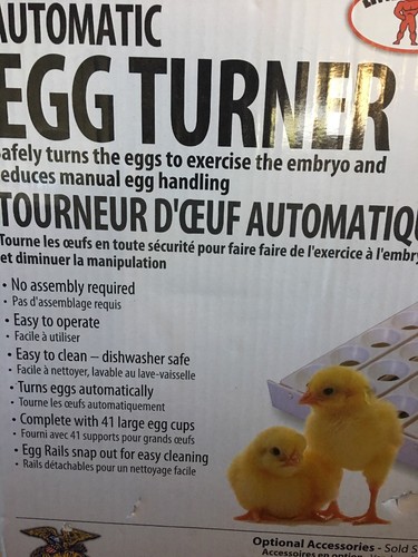 NEW MILLER LITTLE GIANT 6300 INCUBATOR AUTOMATIC EGG TURNER WITH RACKS 7168107