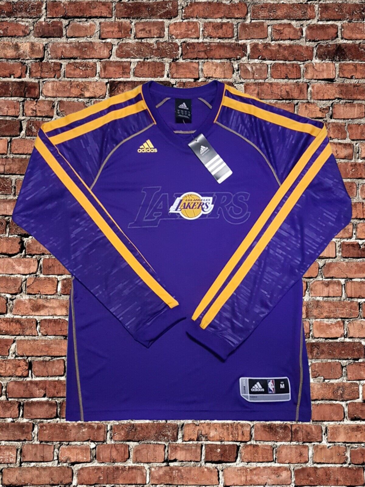 Adidas Los Angeles Lakers Shooting Shirt Long Sleeve Warmup Adidas Los Angeles Lakers Shooting Shirt Long Sleeve Warmup