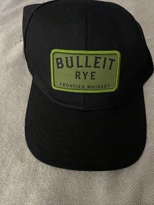 Bulleit Rye Frontier Whiskey Trucker Adjustable Hat/Cap New