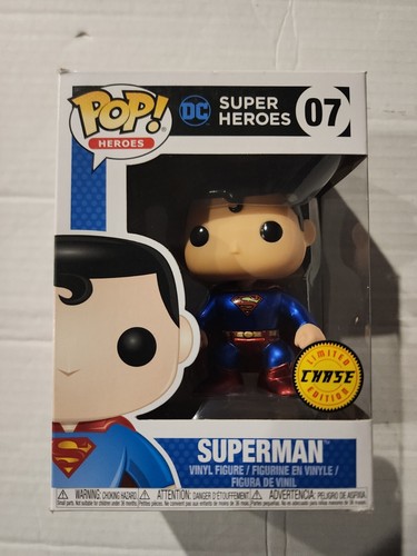 Funko Pop! Superman (Metallic) Chase, (Black Box) #07, DC
