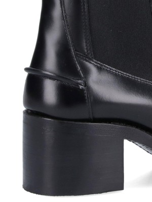 Pre-owned Hereu Ankle Boots 'alda' In Black
