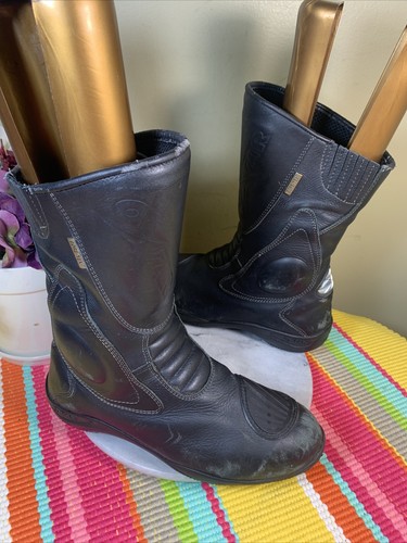 Oxtar Motorcycle Black Leather Zip Boots 7103/GI GoreTex Oxtar Motorcycle Black Leather Zip Boots 7103/GI GoreTex