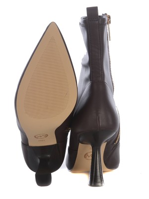 Pre-owned Michael Kors Ankle Boots "clara" In Marrone