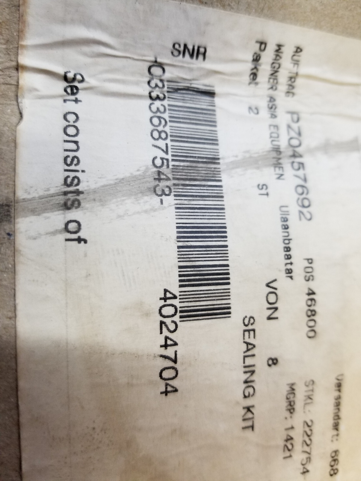 CAT BUCYRUS 459-2039 502-0289 402-4704 SEAL KIT - Picture 4 of 11