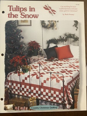 Tulips In The Snow Quilt Pattern Oxmoor House Vintage