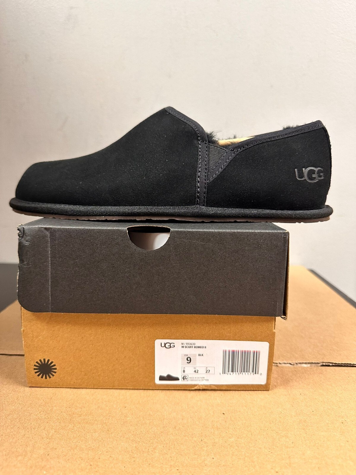 [1113630-BLK] Мужские угги Scuff Romeo II черные * НОВЫЕ*