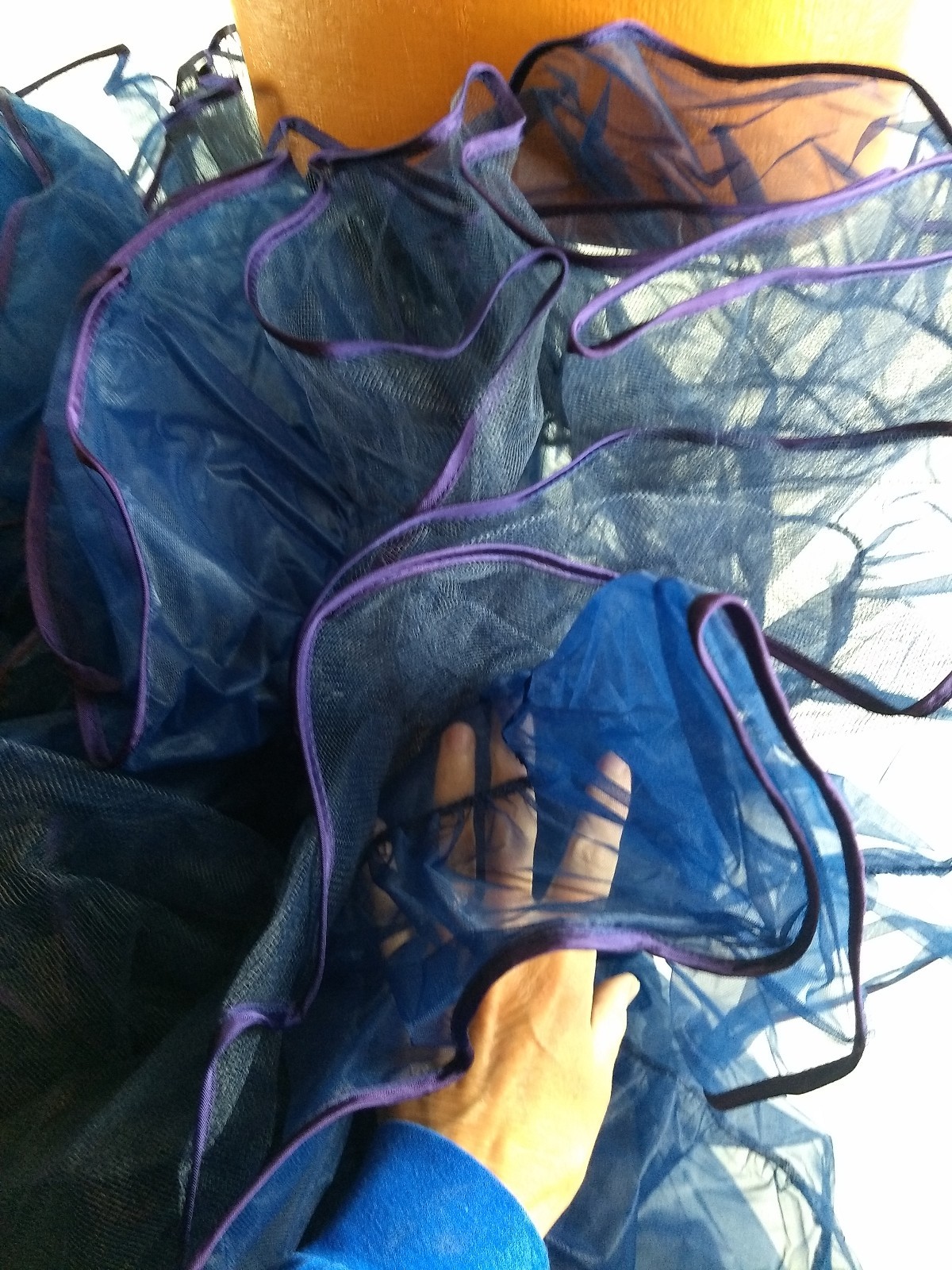 Vintage Malco Modes Petticoat Full Circle Slip Rockabilly Square Dance Navy M