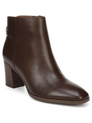 

FRANCO SARTO Женские черные кожаные ботильоны Ilaria с квадратным носком на блочном каблуке 9,5 м, Черный, G7229L1