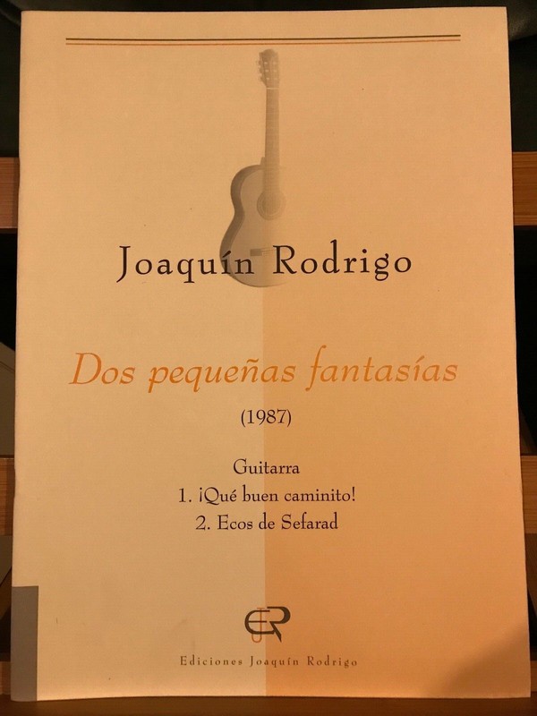 Joaquin Rodrigo Dos Pequenas Fantasias Partition Guitare Ã©Dition Rodrigo