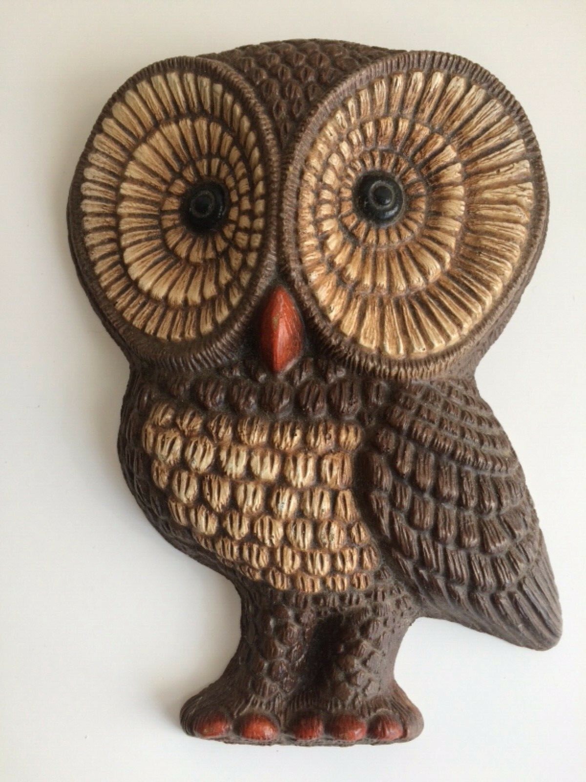 VINTAGE RETRO EXTENDED OWL FAMILY DANISH STYLE  WALL ART