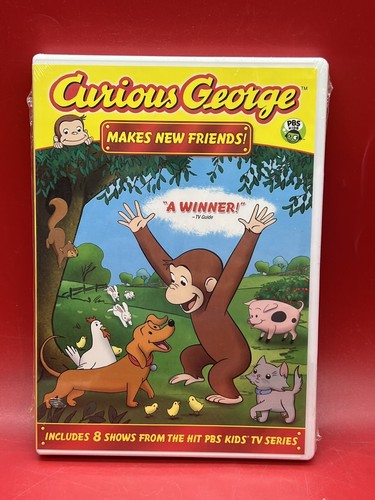 Curious George Makes New Friends! (DVD) New/Sealed