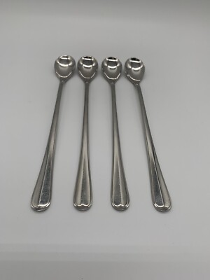 WMF Nürnberg Cromargan 4 Limonadenlöffel Longdrinklöffel Barlöffel 22cm