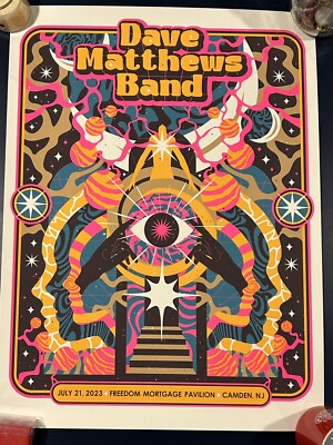 Dave Matthews Band Poster Camden NJ 7/21/2023 Blumoo New Jersey Night 1 DMB 2023