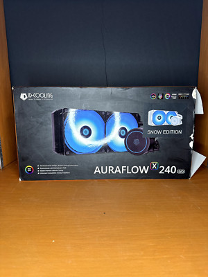 ID Cooling - Auraflow X240 EVO CPU Water Cooler Snow Edition - READ DESCRIPTION