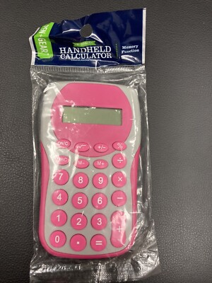 Pink 8 Digit HandHeld Calculator PEN+GEAR Brand New In Package