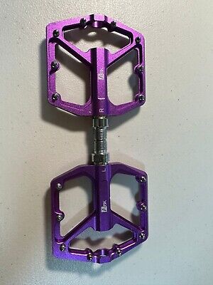 Purple Mountain Bicycle Pedals Road Bike Aluminum Alloy Flat Pedals 9/16'' ABK