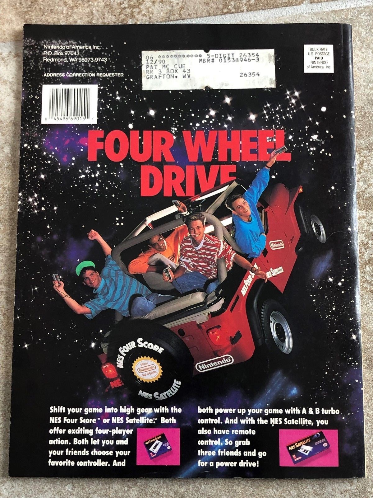 NINTENDO POWER MAGAZINE MARCH 1991 VOL. 22 METAL STORM BATTLETOADS POSTER