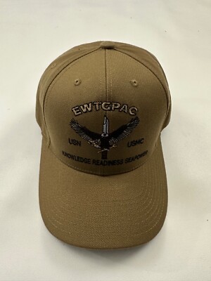 The Corps EWTGPAC Knowledge Readiness Logo Beige Baseball Cap Hat One Size
