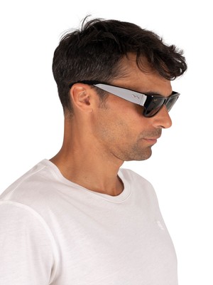 RAY BAN RAY-BAN MEN'S NOMAD LEGEND GOLD SUNGLASSES, BLACK