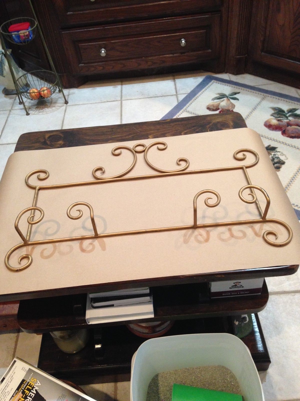 gold plate holder for 2 plates
