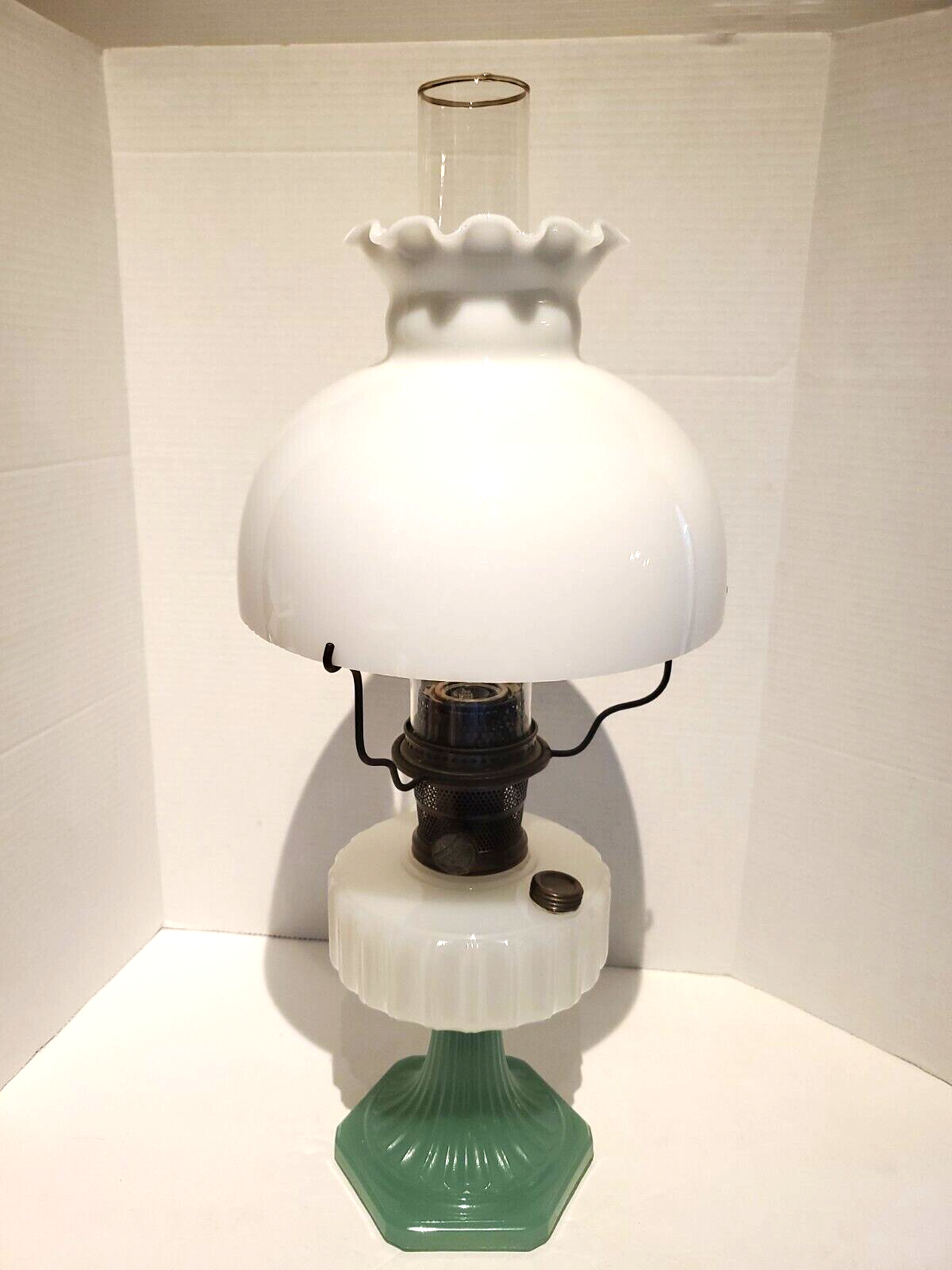 Lamp Nu Type Model B Burner Jadeite Moonstone