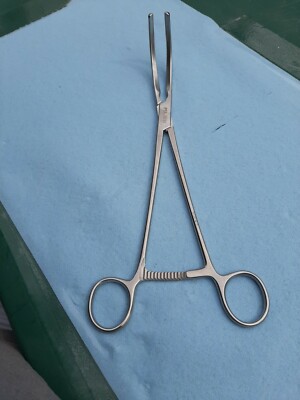 STUART PSA3819 Z-TYPE UTERINE CLAMP 10'' STAINLESS OBGYN NURSE TRAINING LAB MD