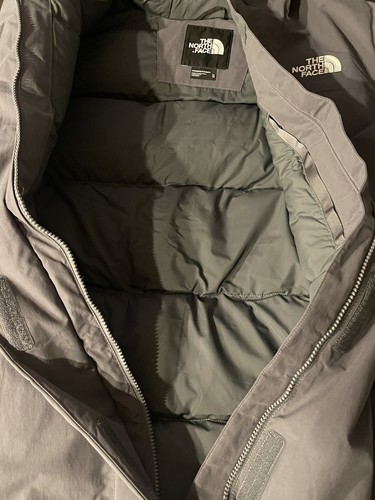 Pre-owned The North Face Arctic Parka 550 Down Waterproof Warm Jacket Gray Size Xl